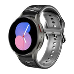 Gebogenes Textur-Silikonarmband, für Samsung Galaxy Watch 5 44mm, für Samsung Galaxy Watch 5 40mm, für Samsung Galaxy Watch 5 Pro 45mm