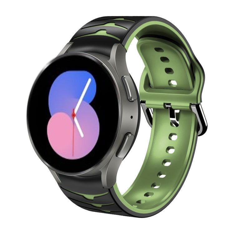 Gebogenes Textur-Silikonarmband, für Samsung Galaxy Watch 5 44mm, für Samsung Galaxy Watch 5 40mm, für Samsung Galaxy Watch 5 Pro 45mm