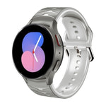Gebogenes Textur-Silikonarmband, für Samsung Galaxy Watch 5 44mm, für Samsung Galaxy Watch 5 40mm, für Samsung Galaxy Watch 5 Pro 45mm