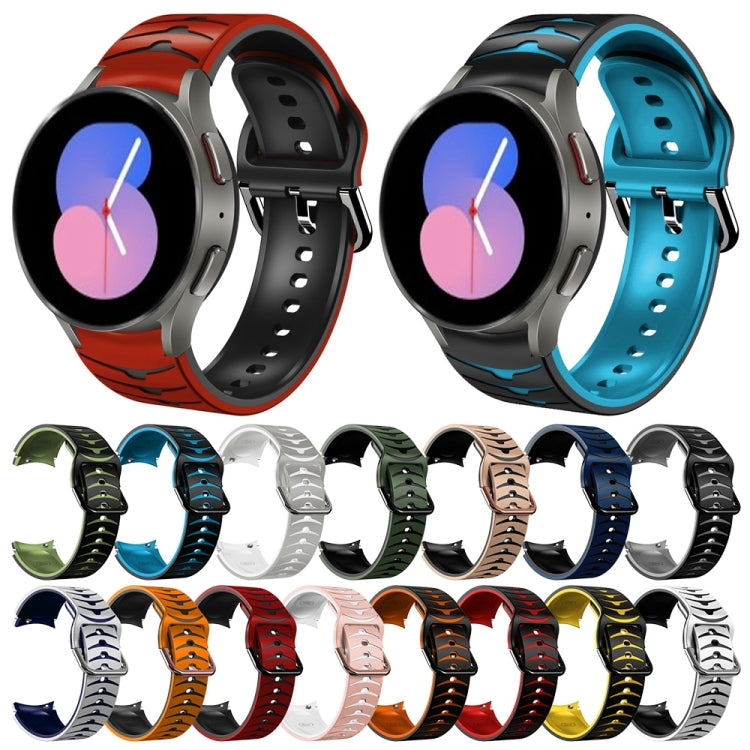 Gebogenes Textur-Silikonarmband, für Samsung Galaxy Watch 5 44mm, für Samsung Galaxy Watch 5 40mm, für Samsung Galaxy Watch 5 Pro 45mm