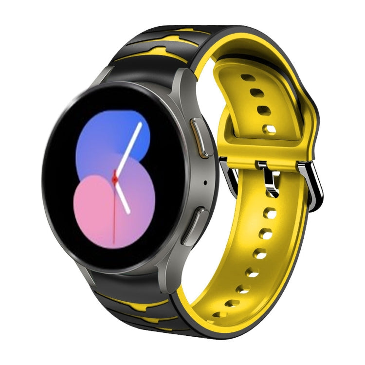 Gebogenes Textur-Silikonarmband, für Samsung Galaxy Watch 5 44mm, für Samsung Galaxy Watch 5 40mm, für Samsung Galaxy Watch 5 Pro 45mm