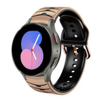 Gebogenes Textur-Silikonarmband, für Samsung Galaxy Watch 5 44mm, für Samsung Galaxy Watch 5 40mm, für Samsung Galaxy Watch 5 Pro 45mm