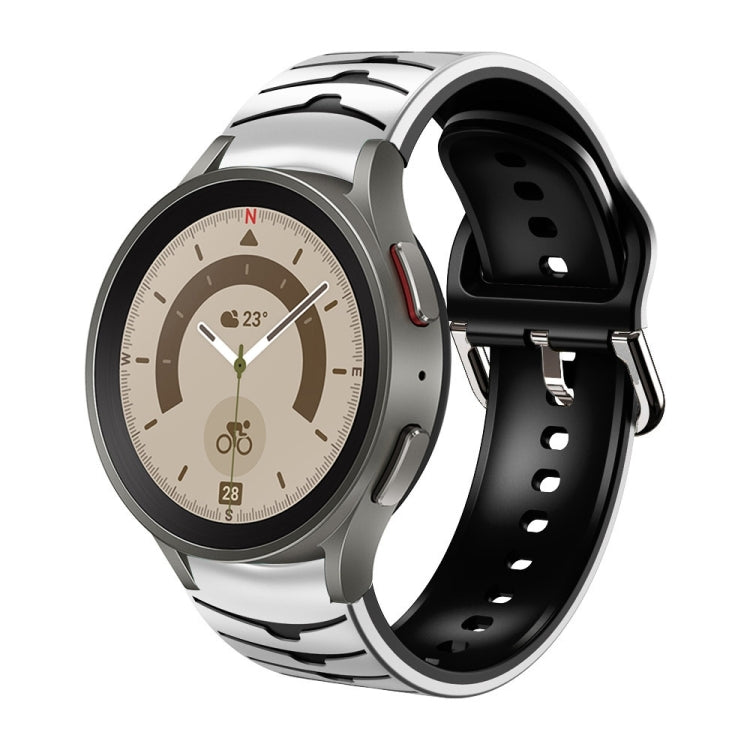 Gebogenes Textur-Silikonarmband, für Samsung Galaxy Watch 5 44mm, für Samsung Galaxy Watch 5 40mm, für Samsung Galaxy Watch 5 Pro 45mm