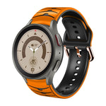 Gebogenes Textur-Silikonarmband, für Samsung Galaxy Watch 5 44mm, für Samsung Galaxy Watch 5 40mm, für Samsung Galaxy Watch 5 Pro 45mm