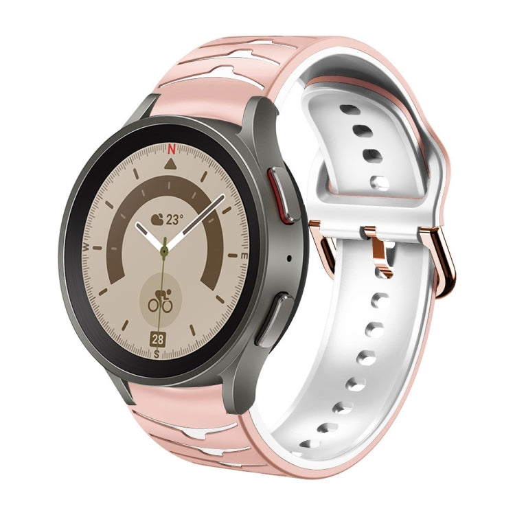 Gebogenes Textur-Silikonarmband, für Samsung Galaxy Watch 5 44mm, für Samsung Galaxy Watch 5 40mm, für Samsung Galaxy Watch 5 Pro 45mm