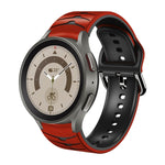 Gebogenes Textur-Silikonarmband, für Samsung Galaxy Watch 5 44mm, für Samsung Galaxy Watch 5 40mm, für Samsung Galaxy Watch 5 Pro 45mm