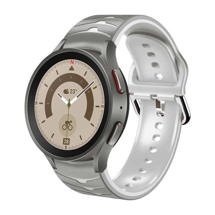Gebogenes Textur-Silikonarmband, für Samsung Galaxy Watch 5 44mm, für Samsung Galaxy Watch 5 40mm, für Samsung Galaxy Watch 5 Pro 45mm