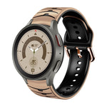Gebogenes Textur-Silikonarmband, für Samsung Galaxy Watch 5 44mm, für Samsung Galaxy Watch 5 40mm, für Samsung Galaxy Watch 5 Pro 45mm