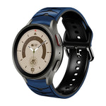 Gebogenes Textur-Silikonarmband, für Samsung Galaxy Watch 5 44mm, für Samsung Galaxy Watch 5 40mm, für Samsung Galaxy Watch 5 Pro 45mm