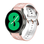 Gebogenes strukturiertes Silikon-Uhrenarmband, Für Samsung Galaxy Watch 4 44mm, Für Samsung Galaxy Watch 4 40mm, Für Samsung Galaxy Watch 4 Classic 42mm