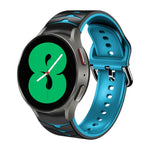 Gebogenes strukturiertes Silikon-Uhrenarmband, Für Samsung Galaxy Watch 4 44mm, Für Samsung Galaxy Watch 4 40mm, Für Samsung Galaxy Watch 4 Classic 42mm