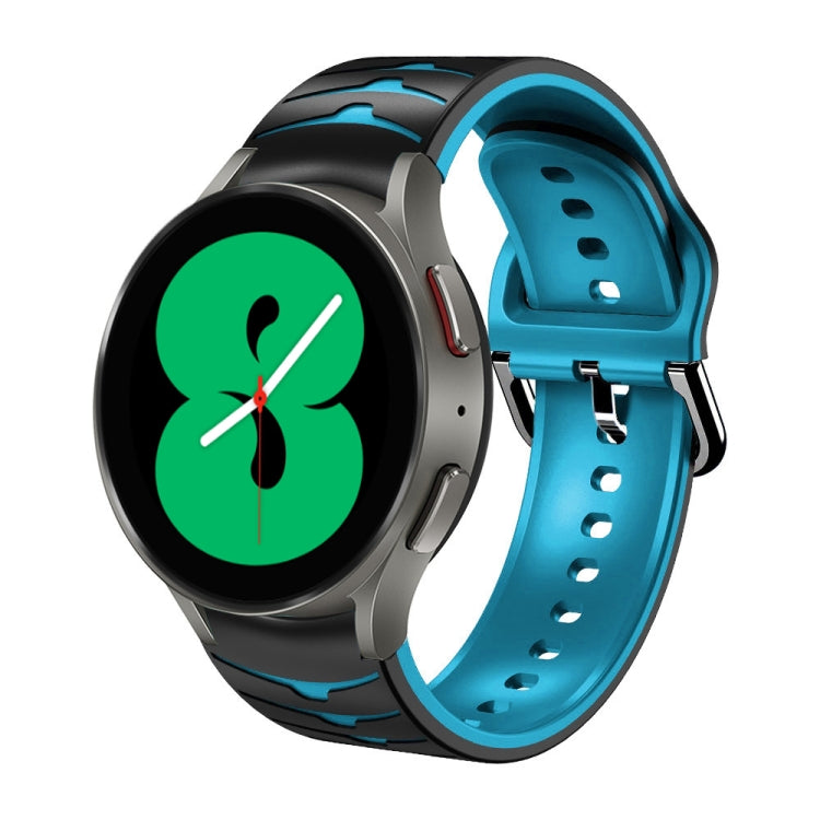 Gebogenes strukturiertes Silikon-Uhrenarmband, Für Samsung Galaxy Watch 4 44mm, Für Samsung Galaxy Watch 4 40mm, Für Samsung Galaxy Watch 4 Classic 42mm