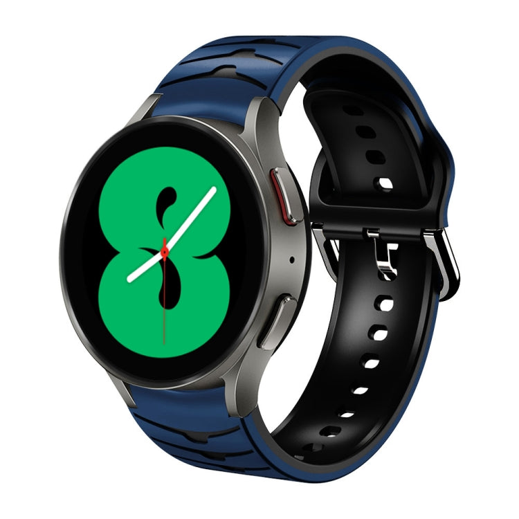 Gebogenes strukturiertes Silikon-Uhrenarmband, Für Samsung Galaxy Watch 4 44mm, Für Samsung Galaxy Watch 4 40mm, Für Samsung Galaxy Watch 4 Classic 42mm