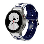 Gebogenes strukturiertes Silikon-Uhrenarmband, Für Samsung Galaxy Watch 4 44mm, Für Samsung Galaxy Watch 4 40mm, Für Samsung Galaxy Watch 4 Classic 42mm