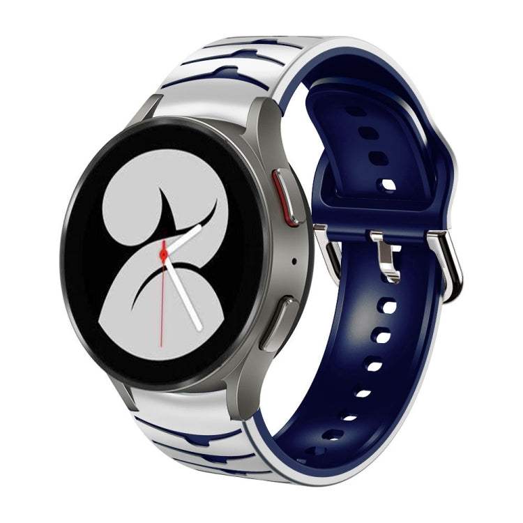 Gebogenes strukturiertes Silikon-Uhrenarmband, Für Samsung Galaxy Watch 4 44mm, Für Samsung Galaxy Watch 4 40mm, Für Samsung Galaxy Watch 4 Classic 42mm