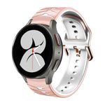 Gebogenes strukturiertes Silikon-Uhrenarmband, Für Samsung Galaxy Watch 4 44mm, Für Samsung Galaxy Watch 4 40mm, Für Samsung Galaxy Watch 4 Classic 42mm