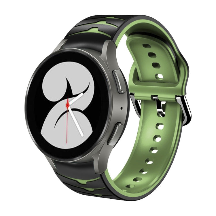 Gebogenes strukturiertes Silikon-Uhrenarmband, Für Samsung Galaxy Watch 4 44mm, Für Samsung Galaxy Watch 4 40mm, Für Samsung Galaxy Watch 4 Classic 42mm