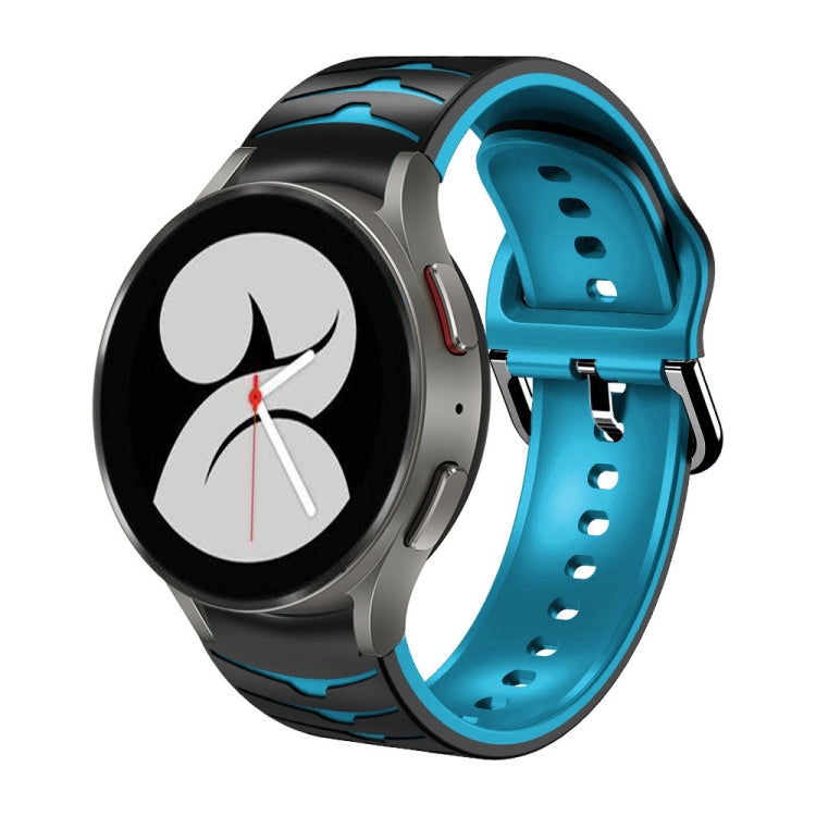 Gebogenes strukturiertes Silikon-Uhrenarmband, Für Samsung Galaxy Watch 4 44mm, Für Samsung Galaxy Watch 4 40mm, Für Samsung Galaxy Watch 4 Classic 42mm