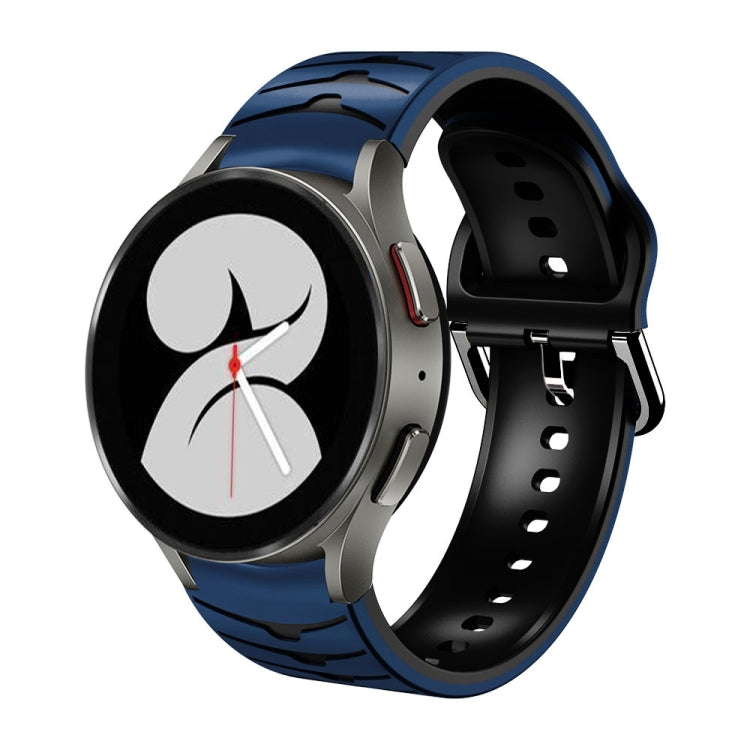 Gebogenes strukturiertes Silikon-Uhrenarmband, Für Samsung Galaxy Watch 4 44mm, Für Samsung Galaxy Watch 4 40mm, Für Samsung Galaxy Watch 4 Classic 42mm