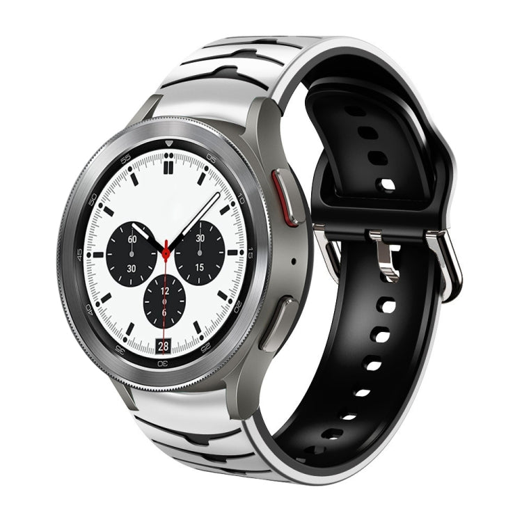 Gebogenes strukturiertes Silikon-Uhrenarmband, Für Samsung Galaxy Watch 4 44mm, Für Samsung Galaxy Watch 4 40mm, Für Samsung Galaxy Watch 4 Classic 42mm