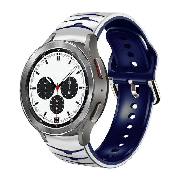 Gebogenes strukturiertes Silikon-Uhrenarmband, Für Samsung Galaxy Watch 4 44mm, Für Samsung Galaxy Watch 4 40mm, Für Samsung Galaxy Watch 4 Classic 42mm