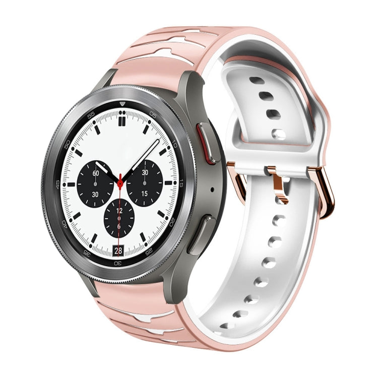 Gebogenes strukturiertes Silikon-Uhrenarmband, Für Samsung Galaxy Watch 4 44mm, Für Samsung Galaxy Watch 4 40mm, Für Samsung Galaxy Watch 4 Classic 42mm