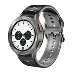 Gebogenes strukturiertes Silikon-Uhrenarmband, Für Samsung Galaxy Watch 4 44mm, Für Samsung Galaxy Watch 4 40mm, Für Samsung Galaxy Watch 4 Classic 42mm