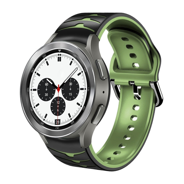 Gebogenes strukturiertes Silikon-Uhrenarmband, Für Samsung Galaxy Watch 4 44mm, Für Samsung Galaxy Watch 4 40mm, Für Samsung Galaxy Watch 4 Classic 42mm