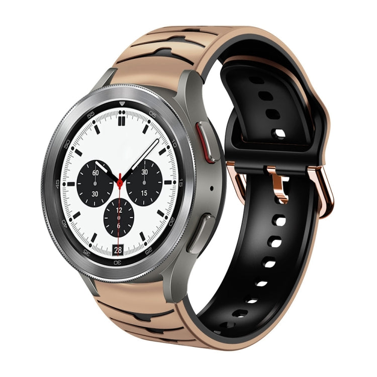 Gebogenes strukturiertes Silikon-Uhrenarmband, Für Samsung Galaxy Watch 4 44mm, Für Samsung Galaxy Watch 4 40mm, Für Samsung Galaxy Watch 4 Classic 42mm
