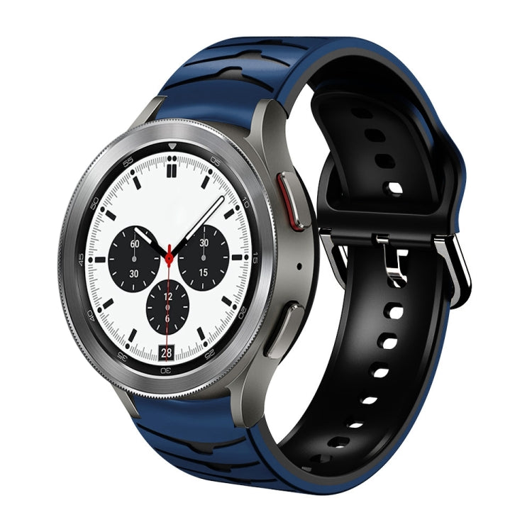 Gebogenes strukturiertes Silikon-Uhrenarmband, Für Samsung Galaxy Watch 4 44mm, Für Samsung Galaxy Watch 4 40mm, Für Samsung Galaxy Watch 4 Classic 42mm