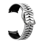 Gebogenes strukturiertes Silikon-Uhrenarmband, Für Samsung Galaxy Watch 4 Classic 46mm