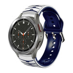 Gebogenes strukturiertes Silikon-Uhrenarmband, Für Samsung Galaxy Watch 4 Classic 46mm