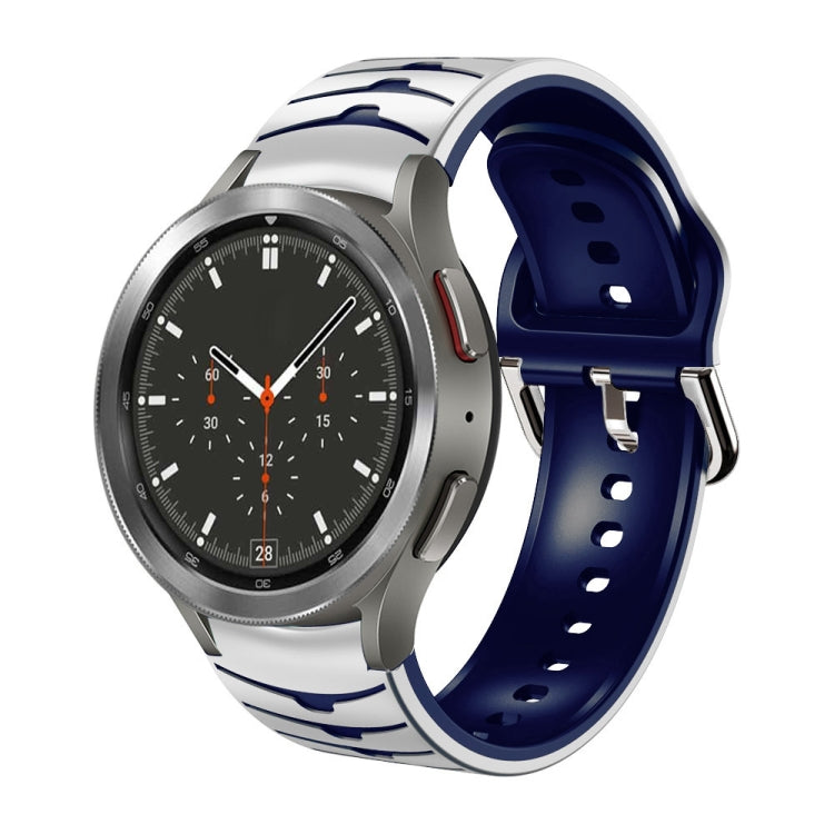 Gebogenes strukturiertes Silikon-Uhrenarmband, Für Samsung Galaxy Watch 4 Classic 46mm