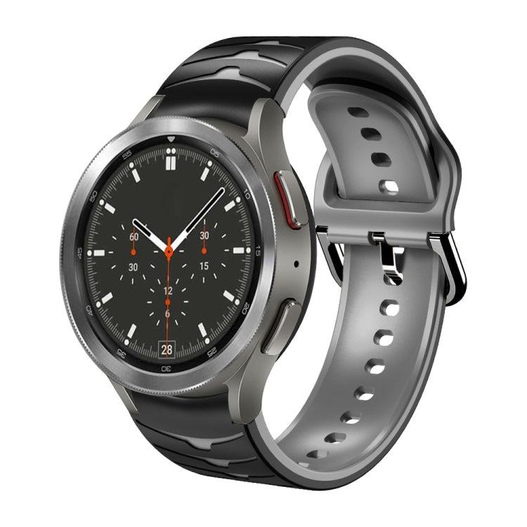 Gebogenes strukturiertes Silikon-Uhrenarmband, Für Samsung Galaxy Watch 4 Classic 46mm