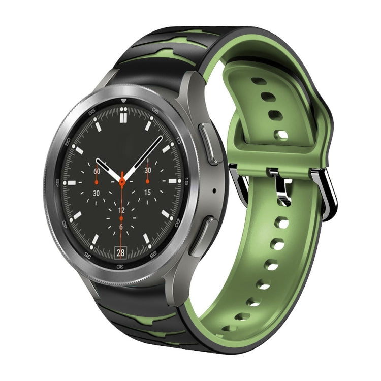 Gebogenes strukturiertes Silikon-Uhrenarmband, Für Samsung Galaxy Watch 4 Classic 46mm