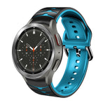 Gebogenes strukturiertes Silikon-Uhrenarmband, Für Samsung Galaxy Watch 4 Classic 46mm