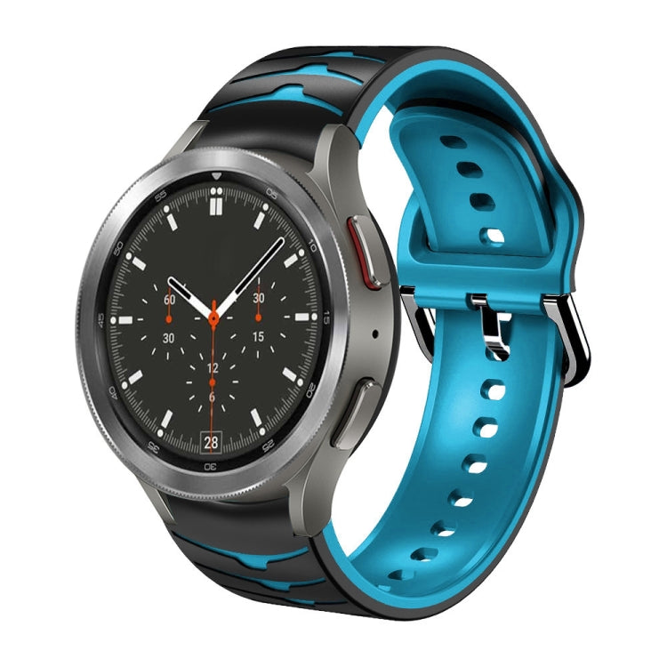 Gebogenes strukturiertes Silikon-Uhrenarmband, Für Samsung Galaxy Watch 4 Classic 46mm