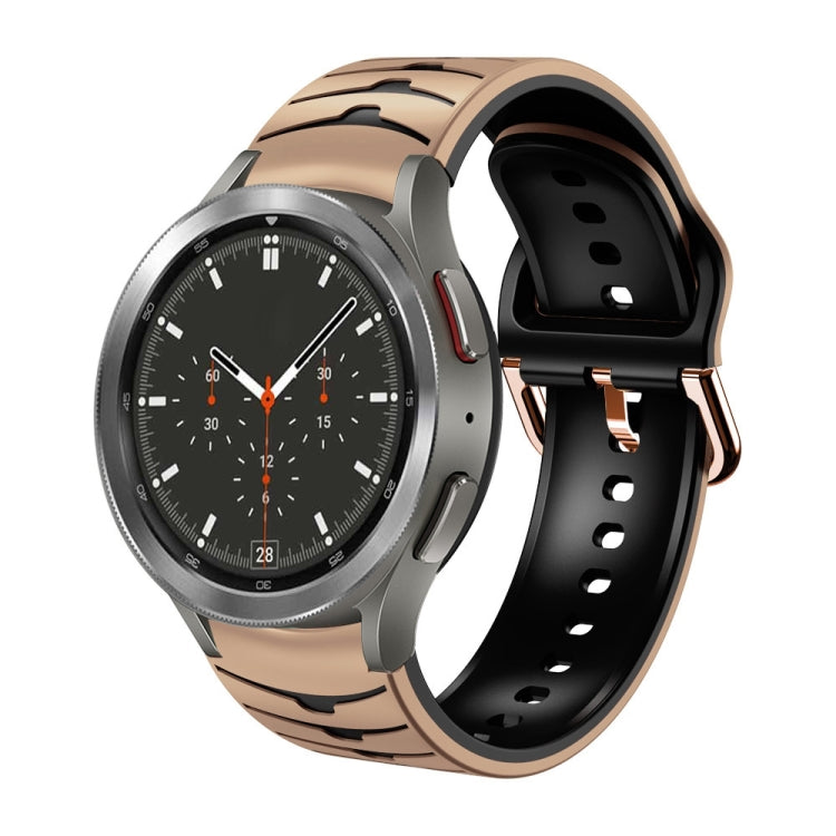 Gebogenes strukturiertes Silikon-Uhrenarmband, Für Samsung Galaxy Watch 4 Classic 46mm