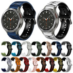 Gebogenes strukturiertes Silikon-Uhrenarmband, Für Samsung Galaxy Watch 4 Classic 46mm
