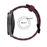 Gebogenes strukturiertes Silikon-Uhrenarmband, Für Samsung Galaxy Watch 4 Classic 46mm