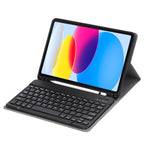 Für iPad 10. Generation 10,9'' 2022 Hülle Ultraleicht Abnehmbar Kabellose Bluetooth Tablet-Tastatur Lederhülle mit Stifthalter
