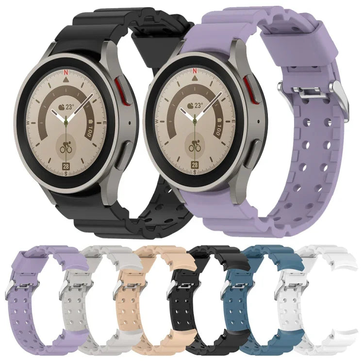 Armor Silikonarmband in reinen Farben, passend für Samsung Galaxy Watch5 44 mm, Samsung Galaxy Watch5 40 mm, Samsung Galaxy Watch5 Pro 45 mm, Samsung Galaxy Watch4 44 mm, Samsung Galaxy Watch4 40 mm, Samsung Galaxy Watch4 Classic 42 mm ...