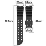 Armor Silikonarmband in reinen Farben, passend für Samsung Galaxy Watch5 44 mm, Samsung Galaxy Watch5 40 mm, Samsung Galaxy Watch5 Pro 45 mm, Samsung Galaxy Watch4 44 mm, Samsung Galaxy Watch4 40 mm, Samsung Galaxy Watch4 Classic 42 mm ...