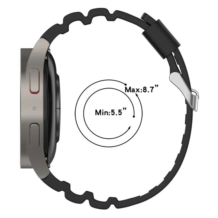 Armor Silikonarmband in reinen Farben, passend für Samsung Galaxy Watch5 44 mm, Samsung Galaxy Watch5 40 mm, Samsung Galaxy Watch5 Pro 45 mm, Samsung Galaxy Watch4 44 mm, Samsung Galaxy Watch4 40 mm, Samsung Galaxy Watch4 Classic 42 mm ...