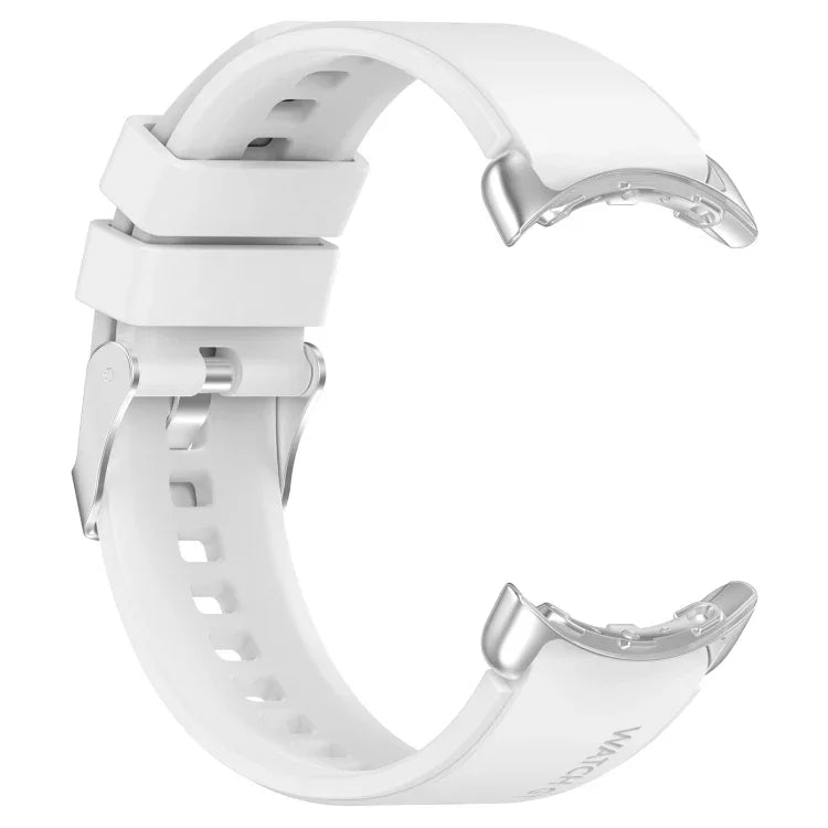 Silikonarmband mit Metallverbinder, einfarbig, für Google Pixel Watch 4 / 3 / 2 / 1 (41 mm)