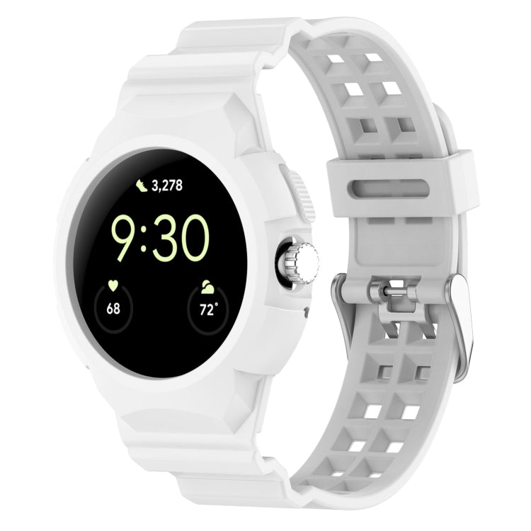 Integriertes, vollständig umschlossenes Silikon-Uhrenarmband für Google Pixel Watch