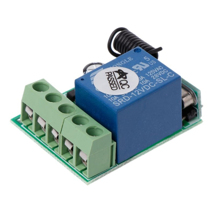 DC12V 1-Kanal HF-Fernbedienungsschalter / 10A Relais / 433MHZ Schalterempfänger