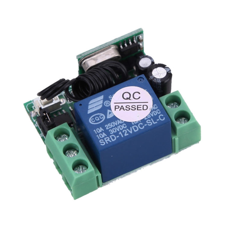 12V 10A RF Drahtloser Fernbedienungsschalter 1CH Relais-Empfänger