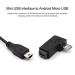 90 Grad Mini USB Buchse zu Micro USB Stecker Adapter