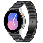 Interbead Resin Metal Watch Band, For Galaxy Watch 5 40 / 44mm, For Galaxy Watch 5 Pro 45mm, For Galaxy Watch 4 40 / 44mm